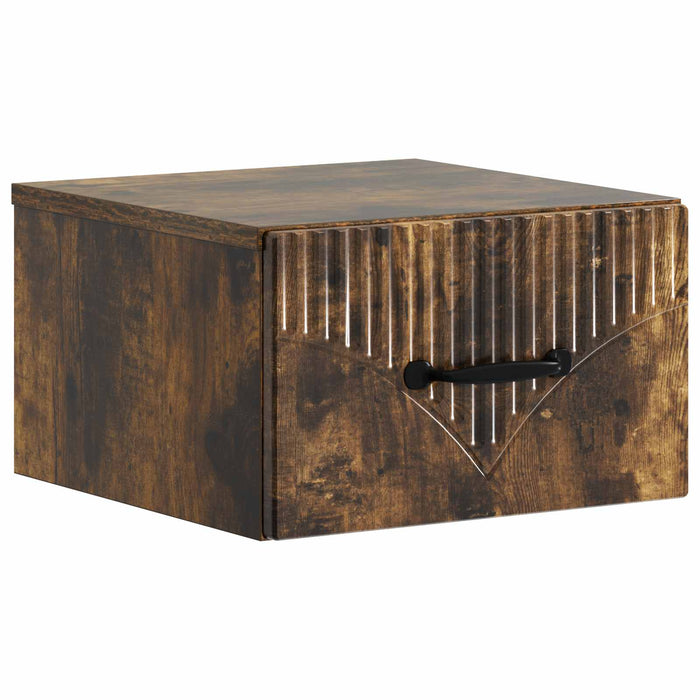 Dulap de noapte suspendat Stejar fumuriu 34,5 x 33 x 20 cm - WALTI WALTI