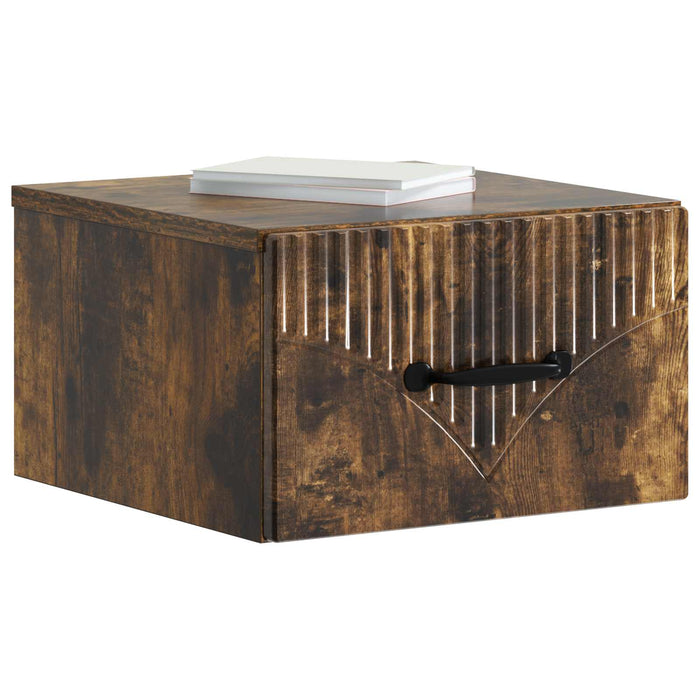 Dulap de noapte suspendat Stejar fumuriu 34,5 x 33 x 20 cm - WALTI WALTI