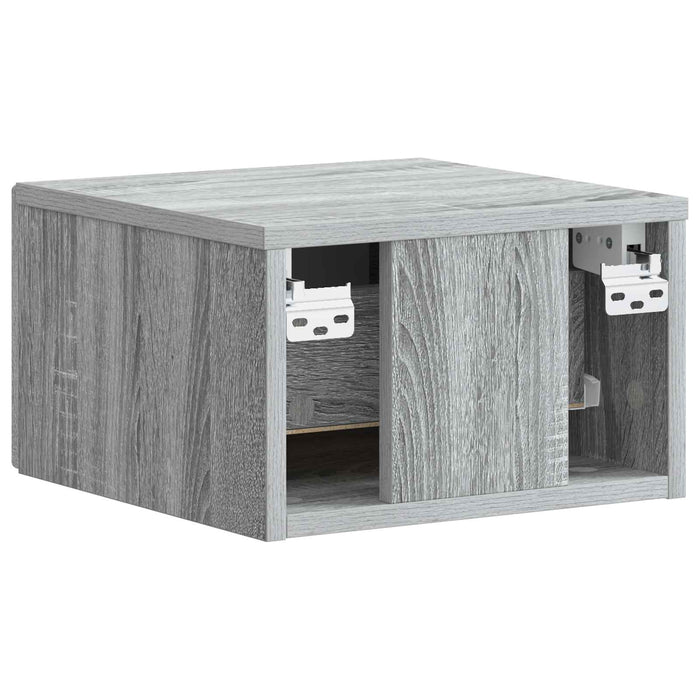 Dulap de noapte suspendat 2 pcs Sonoma gri 34,5 x 33 x 20 cm - WALTI WALTI