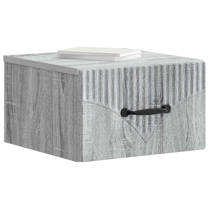 Dulap de noapte suspendat 2 pcs Sonoma gri 34,5 x 33 x 20 cm - WALTI WALTI