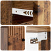 Dulap de noapte suspendat 2 pcs Lemn vechi 34,5 x 33 x 20 cm - WALTI WALTI