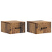 Dulap de noapte suspendat 2 pcs Lemn vechi 34,5 x 33 x 20 cm - WALTI WALTI