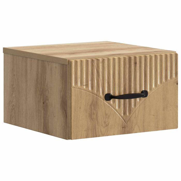 Dulap de noapte suspendat Stejar Artizanal 34,5 x 33 x 20 cm - WALTI WALTI