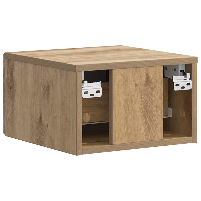 Dulap de noapte suspendat Stejar Artizanal 34,5 x 33 x 20 cm - WALTI WALTI