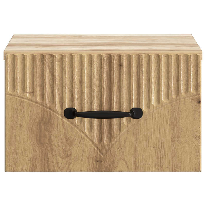 Dulap de noapte suspendat Stejar Artizanal 34,5 x 33 x 20 cm - WALTI WALTI