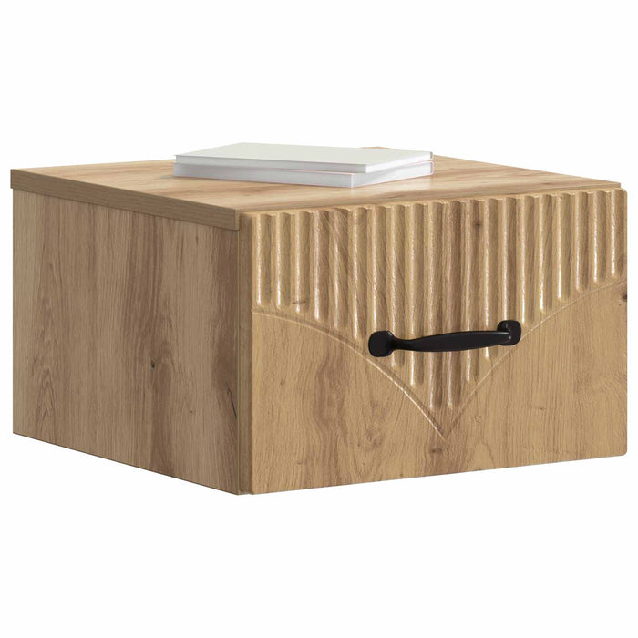 Dulap de noapte suspendat Stejar Artizanal 34,5 x 33 x 20 cm - WALTI WALTI