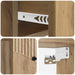 Dulap de noapte suspendat 2 pcs Stejar Artizanal Lemn prelucrat - WALTI WALTI