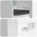 Dulap de noapte suspendat Alb 49 x 34,5 x 20 cm Lemn prelucrat - WALTI WALTI