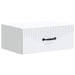 Dulap de noapte suspendat Alb 49 x 34,5 x 20 cm Lemn prelucrat - WALTI WALTI