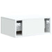 Dulap de noapte suspendat Alb 49 x 34,5 x 20 cm Lemn prelucrat - WALTI WALTI