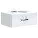 Dulap de noapte suspendat Alb 49 x 34,5 x 20 cm Lemn prelucrat - WALTI WALTI