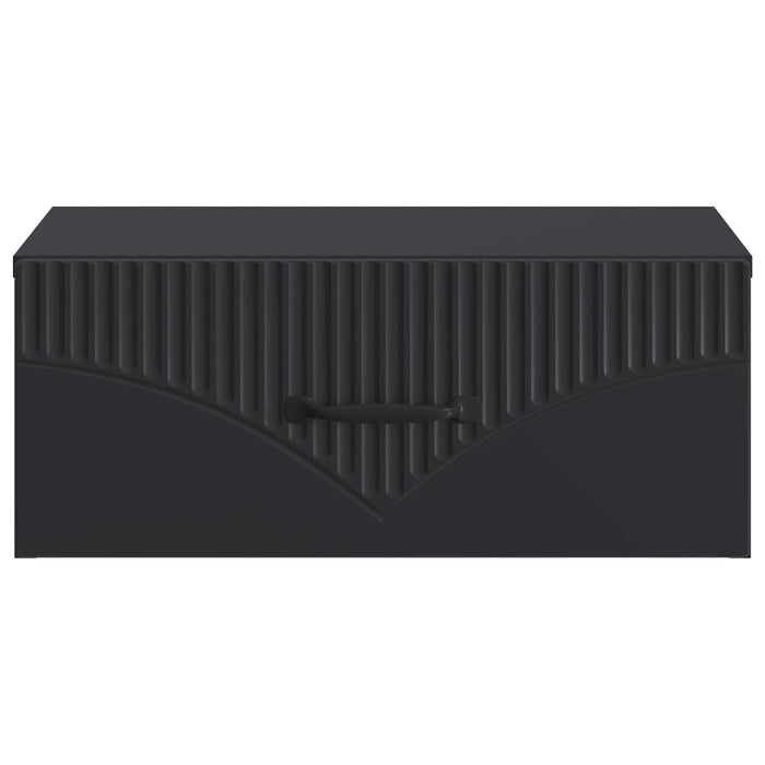 Dulap de noapte suspendat cu sertar Negru 49 x 34,5 x 20 cm - WALTI WALTI