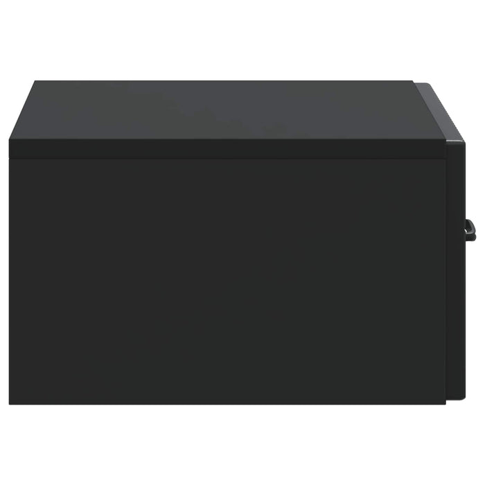 Dulap de noapte suspendat cu sertar Negru 49 x 34,5 x 20 cm - WALTI WALTI