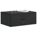 Dulap de noapte suspendat 2 pcs Negru 49 x 34,5 x 20 cm - WALTI WALTI