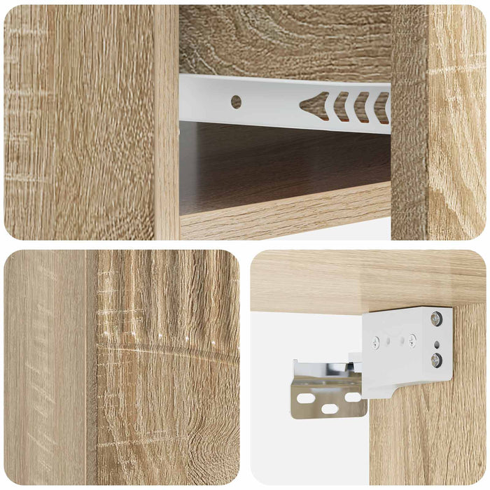 Dulap de noapte suspendat Stejar Sonoma 49 x 34,5 x 20 cm - WALTI WALTI