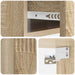 Dulap de noapte suspendat 2 pcs Stejar Sonoma 49 x 34,5 x 20 cm - WALTI WALTI
