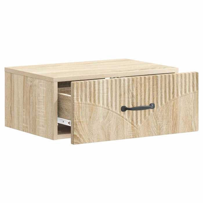 Dulap de noapte suspendat 2 pcs Stejar Sonoma 49 x 34,5 x 20 cm - WALTI WALTI