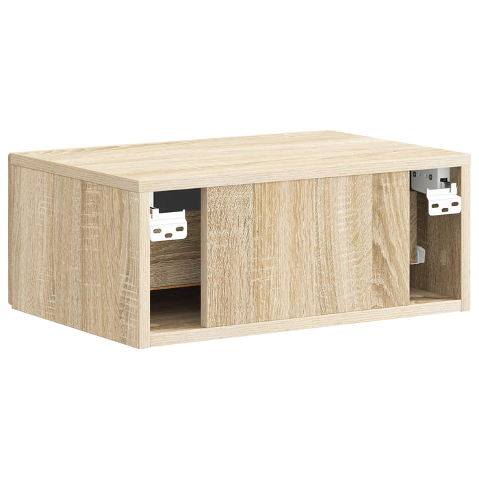 Dulap de noapte suspendat 2 pcs Stejar Sonoma 49 x 34,5 x 20 cm - WALTI WALTI