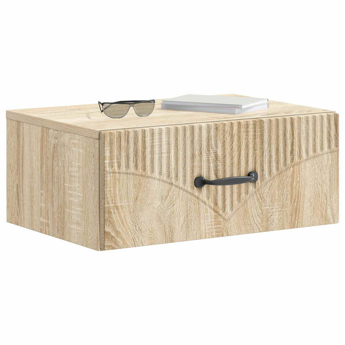 Dulap de noapte suspendat 2 pcs Stejar Sonoma 49 x 34,5 x 20 cm - WALTI WALTI