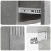 Dulap de noapte suspendat cu sertar Gri Beton 49 x 34,5 x 20 cm - WALTI WALTI