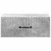 Dulap de noapte suspendat cu sertar Gri Beton 49 x 34,5 x 20 cm - WALTI WALTI