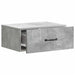 Dulap de noapte suspendat 2 pcs Gri Beton 49 x 34,5 x 20 cm - WALTI WALTI
