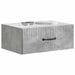 Dulap de noapte suspendat 2 pcs Gri Beton 49 x 34,5 x 20 cm - WALTI WALTI