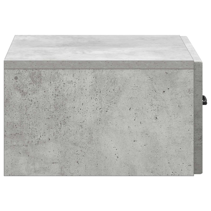 Dulap de noapte suspendat 2 pcs Gri Beton 49 x 34,5 x 20 cm - WALTI WALTI