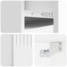 Dulap de noapte suspendat cu sertar 2 pcs Alb foarte lucios - WALTI WALTI