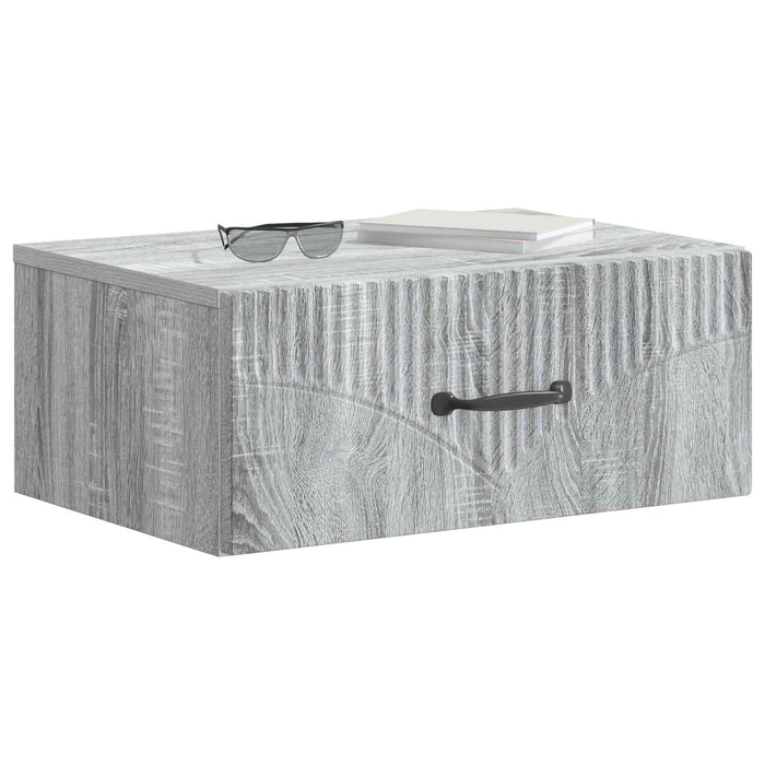 Dulap de noapte suspendat Sonoma gri 49 x 34,5 x 20 cm - WALTI WALTI