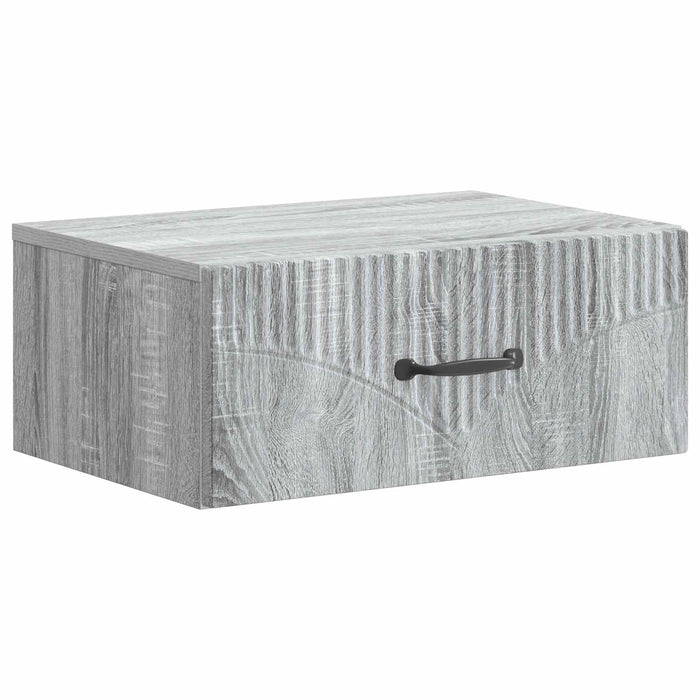 Dulap de noapte suspendat 2 pcs Sonoma gri 49 x 34,5 x 20 cm - WALTI WALTI