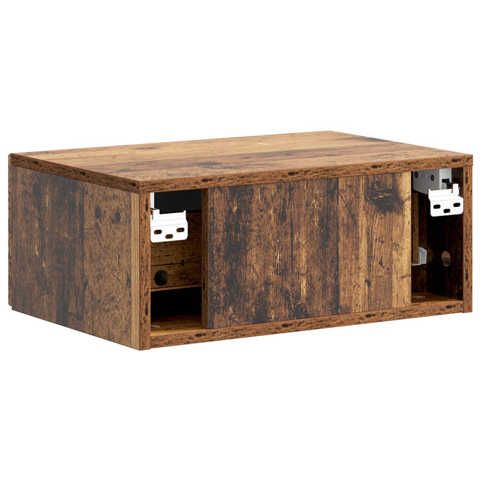 Dulap de noapte suspendat Lemn vechi 49 x 34,5 x 20 cm - WALTI WALTI
