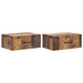 Dulap de noapte suspendat 2 pcs Lemn vechi 49 x 34,5 x 20 cm - WALTI WALTI