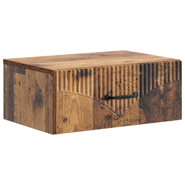 Dulap de noapte suspendat 2 pcs Lemn vechi 49 x 34,5 x 20 cm - WALTI WALTI
