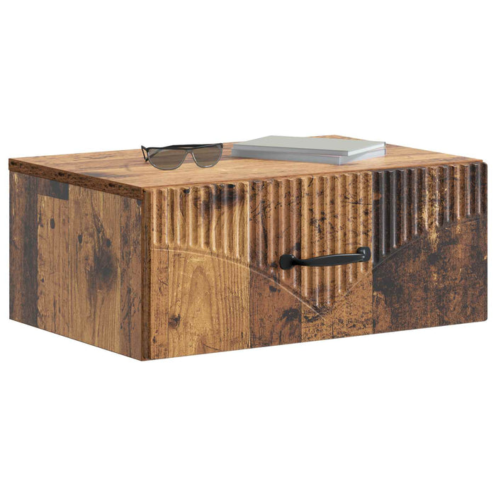 Dulap de noapte suspendat 2 pcs Lemn vechi 49 x 34,5 x 20 cm - WALTI WALTI