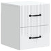 Dulap de noapte suspendat Alb 34,5 x 33 x 40 cm Lemn prelucrat - WALTI WALTI