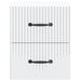 Dulap de noapte suspendat Alb 34,5 x 33 x 40 cm Lemn prelucrat - WALTI WALTI