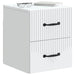 Dulap de noapte suspendat Alb 34,5 x 33 x 40 cm Lemn prelucrat - WALTI WALTI