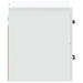 Dulap de noapte suspendat Alb 34,5 x 33 x 40 cm Lemn prelucrat - WALTI WALTI