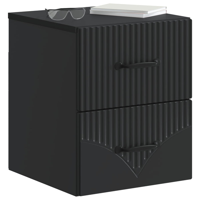 Dulap de noapte suspendat cu sertar Negru 34,5 x 33 x 40 cm - WALTI WALTI
