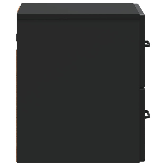 Dulap de noapte suspendat cu sertar Negru 34,5 x 33 x 40 cm - WALTI WALTI
