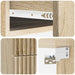 Dulap de noapte suspendat 2 pcs Stejar Sonoma 34,5 x 33 x 40 cm - WALTI WALTI