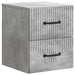 Dulap de noapte suspendat cu sertar Gri Beton 34,5 x 33 x 40 cm - WALTI WALTI
