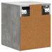 Dulap de noapte suspendat cu sertar Gri Beton 34,5 x 33 x 40 cm - WALTI WALTI