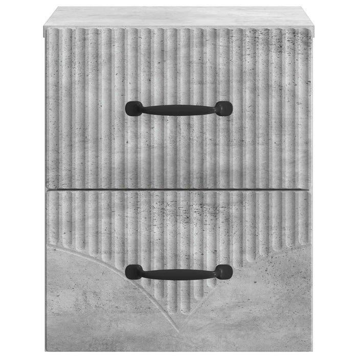 Dulap de noapte suspendat cu sertar Gri Beton 34,5 x 33 x 40 cm - WALTI WALTI