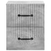Dulap de noapte suspendat cu sertar Gri Beton 34,5 x 33 x 40 cm - WALTI WALTI