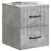 Dulap de noapte suspendat cu sertar Gri Beton 34,5 x 33 x 40 cm - WALTI WALTI