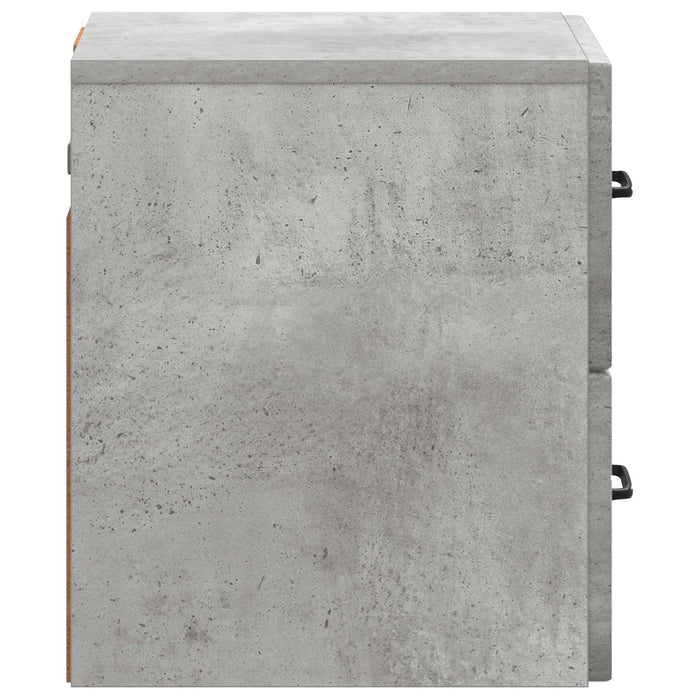 Dulap de noapte suspendat cu sertar Gri Beton 34,5 x 33 x 40 cm - WALTI WALTI