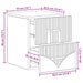 Dulap de noapte suspendat cu sertar Gri Beton 34,5 x 33 x 40 cm - WALTI WALTI