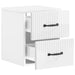 Dulap de noapte suspendat Alb foarte lucios 34,5 x 33 x 40 cm - WALTI WALTI